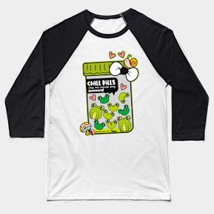 chill pills cute frog pills cartoon Baseball T-Shirt